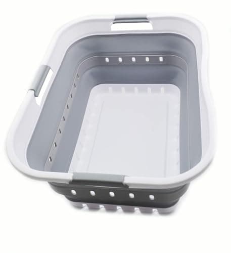 SAMMART 42 L Collapsible Plastic Laundry Basket