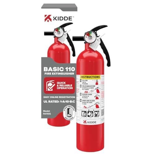 Kidde Basic 110 Fire Extinguisher, 1-A:10-B:C