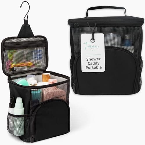 TERRA HOME Foldable Mesh Shower Caddy