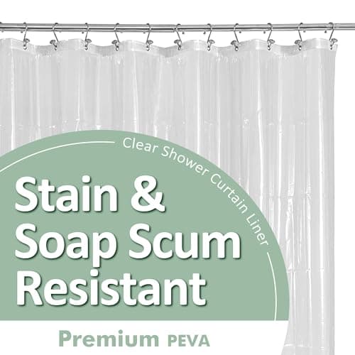 Barossa Design Oeko-Tex Shower Curtain Liner — our pick for The best shower curtains for a small bathroom