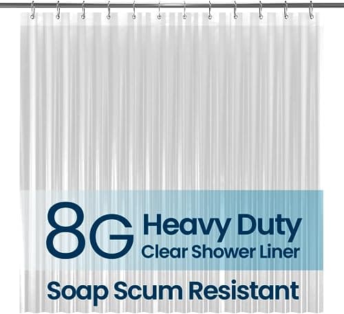 LiBa PEVA 8G Shower Curtain Liner