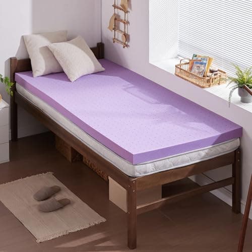 SINWEEK 2-Inch Gel Memory Foam Topper, Twin XL