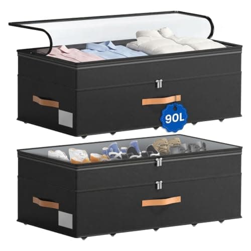 Megapuxin 90 L XXL Under-Bed Storage, 2-Pack