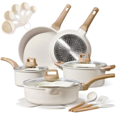 CAROTE 20-Piece Detachable-Handle Nonstick Set — our pick for First-apartment kitchen essentials
