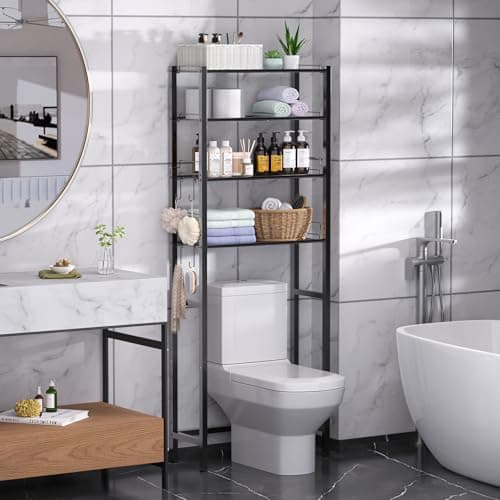 samstar 4-Tier Over-Toilet Organizer with Cabinet