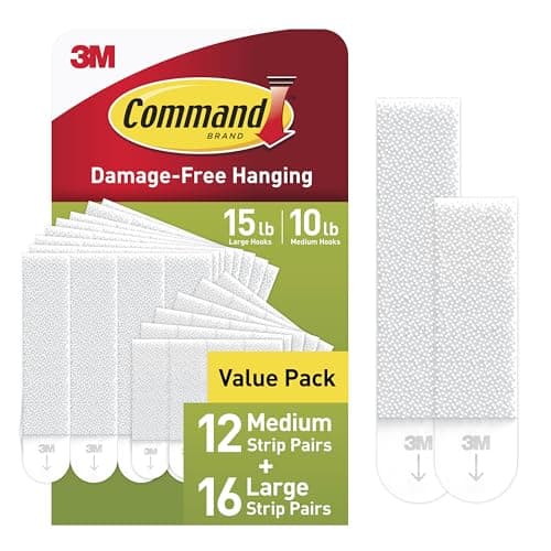 Command Assorted Picture Hanging Strips, 15 & 10 lb