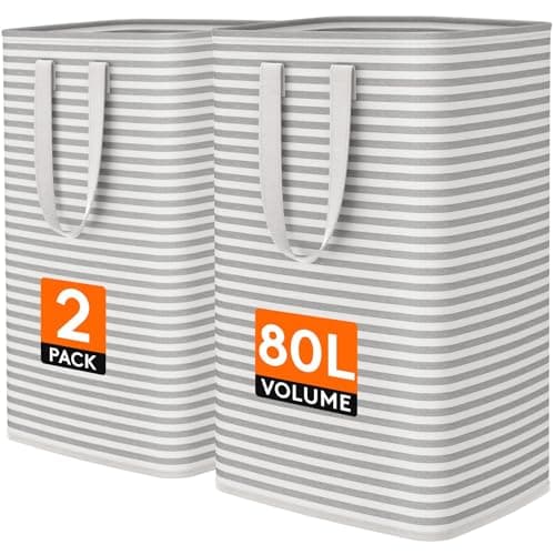 Lifewit 80 L Laundry Hamper Bags, 2-Pack
