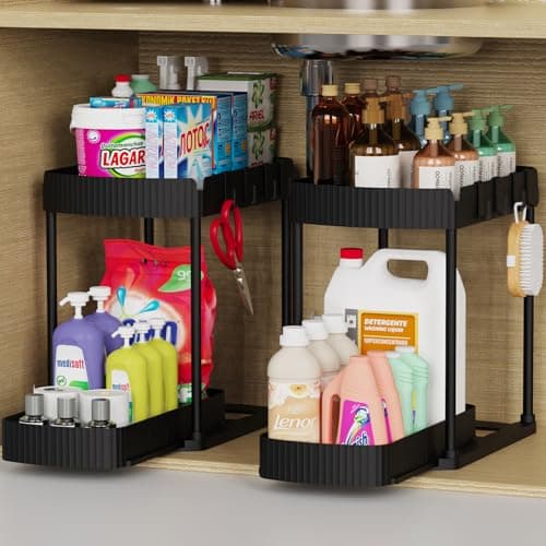 2-Pack Pull-Out Under-Sink Storage, 12.8 in