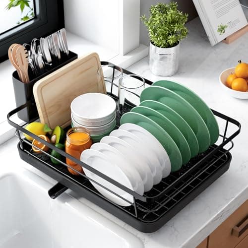 Kitsure Compact Dish Drying Rack, 12 × 15.5 in — our pick for The best dish racks for a small kitchen